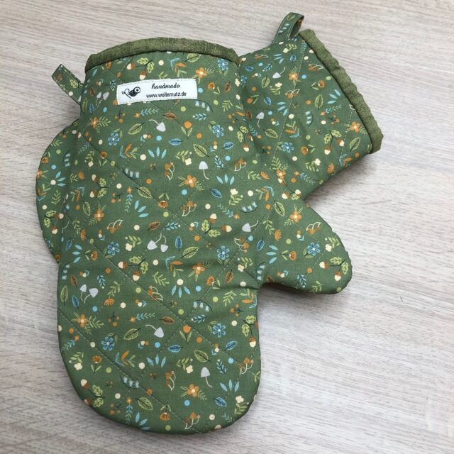 Ofenhandschuhe in Grün