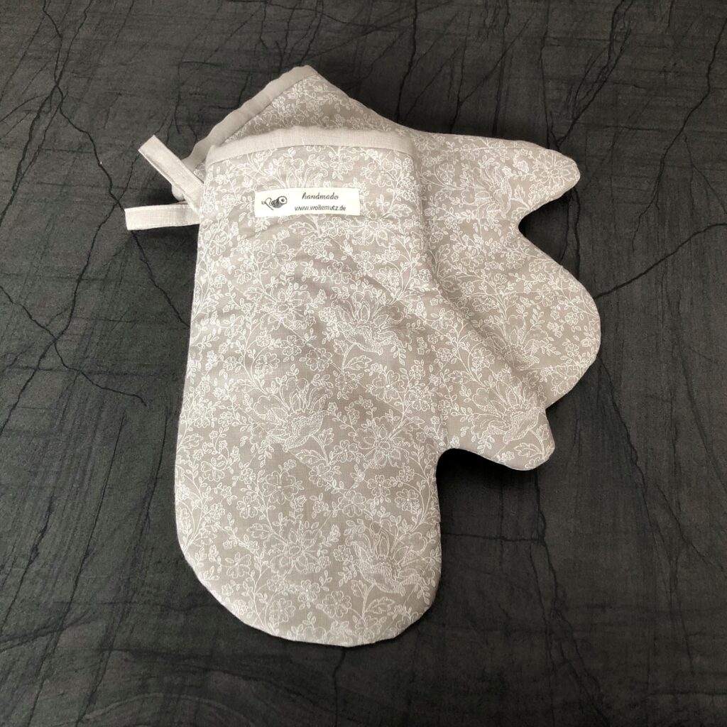 Ofenhandschuhe und Topflappen aus Leinenstoff